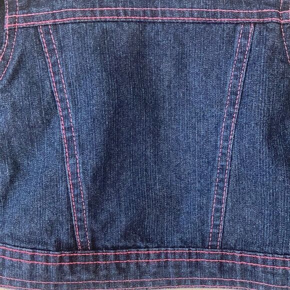 Girls Embroidered Jean Jacket - Picture 7 of 7